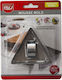 Set 3 Rostfreier Stahl Dreieck Kuchenringe Raki 8x8x8x4,5cm Mn01981077