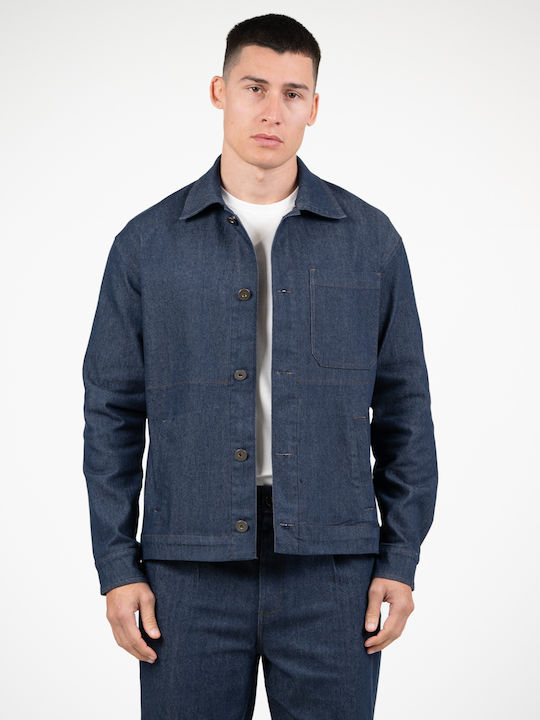 Vittorio Artist Μακρυμάνικo Overshirt Blue 300-...