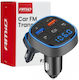 AMiO Car FM Transmitter with USB Bluetooth