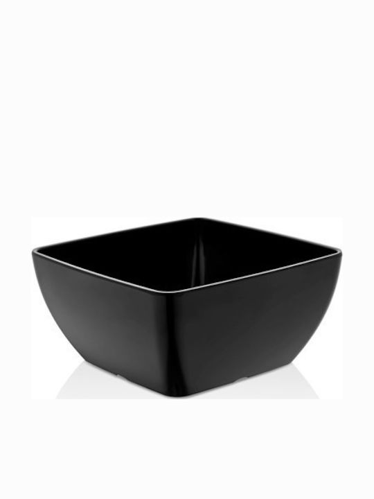 Raki Volma Салатник Меламинов Черен 25x25x12см