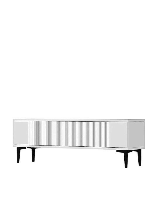 Έπιπλο Τηλεόρασης Corsa White Μ120xΠ30xΥ40.5cm
