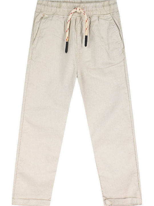 Kids Linen Trousers Vanilla