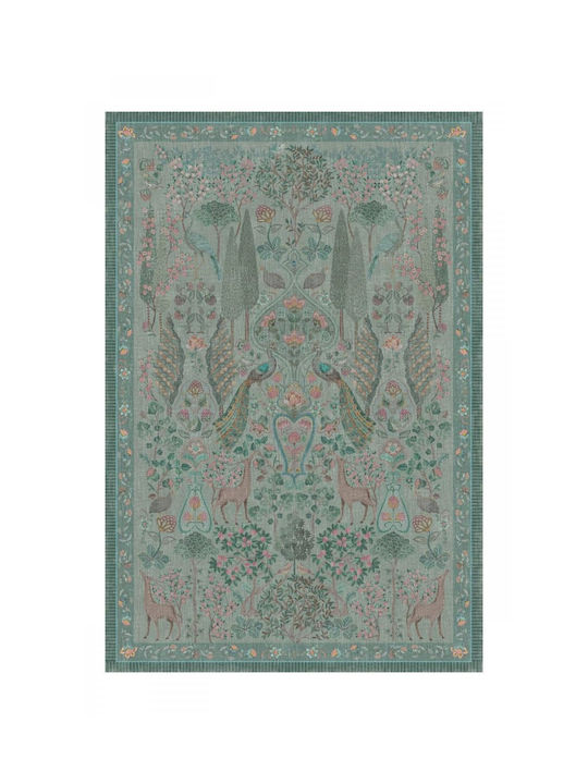 PiP Studio Pavoni Килим Правоъгълен Зелен 230x155cm