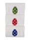 Nakas Concept Set of Bath Towels 3 pcs Floral Easter Eggs Bright Colours