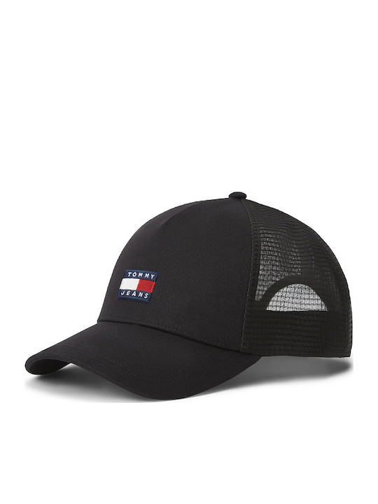 Tommy Jeans Heritage Trucker Камионджия Капела Снапбек Am0am14202 Bds Черно