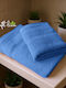 Cosy Life Πετσέτα Προσώπου Soft Line Σιελ 2τμχ Βάρους 500gr/m²