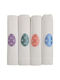 Nakas Concept Dining Napkin Linen Set 4 Pieces Pastel Egg Floral White 50x50cm