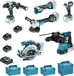 Makita DLX6139JX1 Σετ 6 Εργαλείων Μπαταρίας Makita DLX6139JX1 Σετ 6 Εργαλείων Μπαταρίας