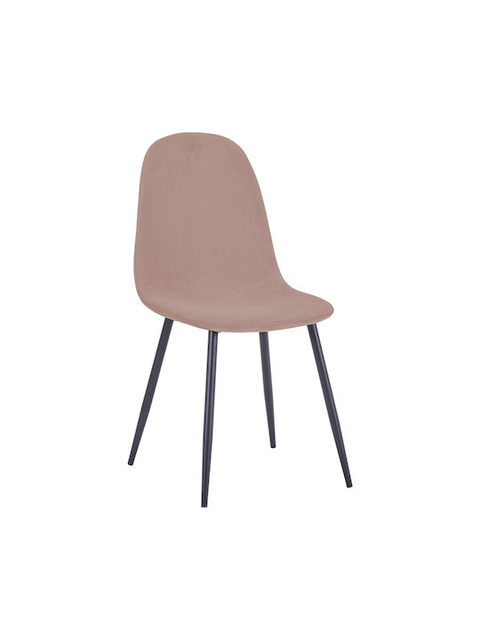 Bella Dining Chair Velvet Dusty Pink 43.5x52x89cm