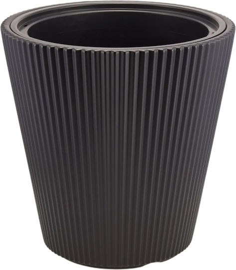 TnS Luna Kunststoff Blumentopf Anthrazit 39x36,5cm