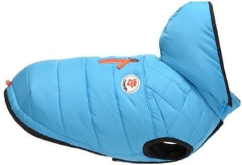 Camon Dog Coat Waterproof Hooded Blue With Back Length 33 cm