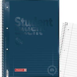 Brunnen Spiral Ruled Notebook A4 160 Paper Sheets Blue
