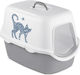Stefanplast Cathy Griffe Cat Toilet Closed Gray...