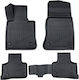 Set Față și Spate Covoare Auto 4 Bucăți pentru Mercedes-Benz GLC Renault Coupé Hyundai Coupé 2015-2023 Negre