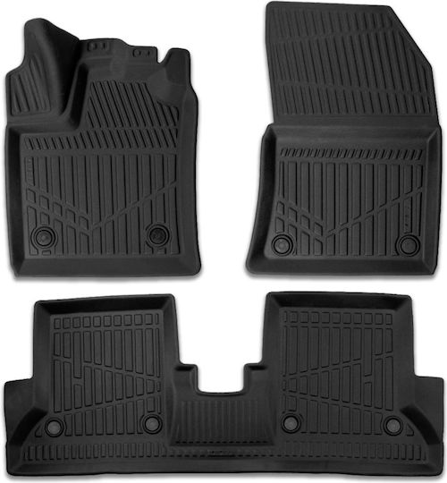 Set Față și Spate Covoare Auto 4 Buc Pentru BMW Seria 3 2012-2018 Negre