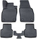 Set Față și Spate Covoare Auto 4 Bucăți pentru Volkswagen Polo Negre