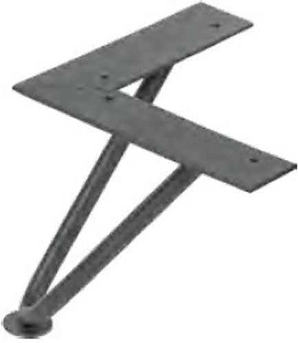 Metallic Furniture Leg Ip B Height 160mm Black