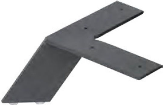 Metallisches Möbelbein Em 436 Höhe 100mm Anthrazit