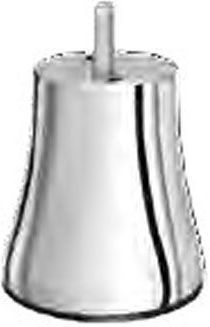 Plastic Furniture Leg Ms Lale Ca 132-01 Φ5cm Height 7.5cm Chrome