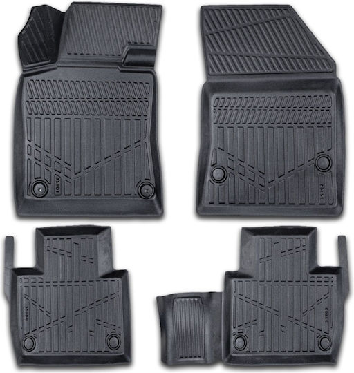 Set Față și Spate Covoare Auto 4 Bucăți Pentru Peugeot 508 Negre