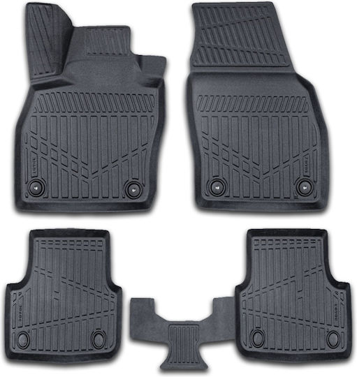 Set Față și Spate Covoare Auto 4 Buc Pentru Volkswagen T-Cross Ford Edge Negre