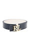 Leather Women's Belt Blue
