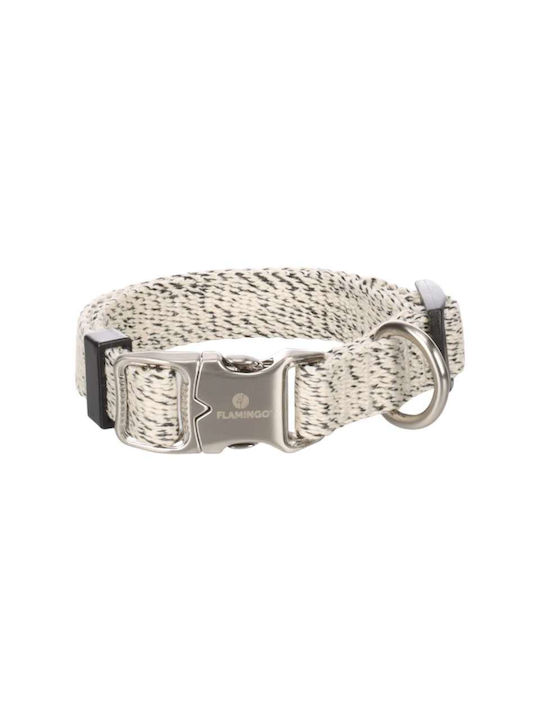 Flamingo Κολάρο Σκύλου Collar Lago White & Black M 20mm X 40-55cm