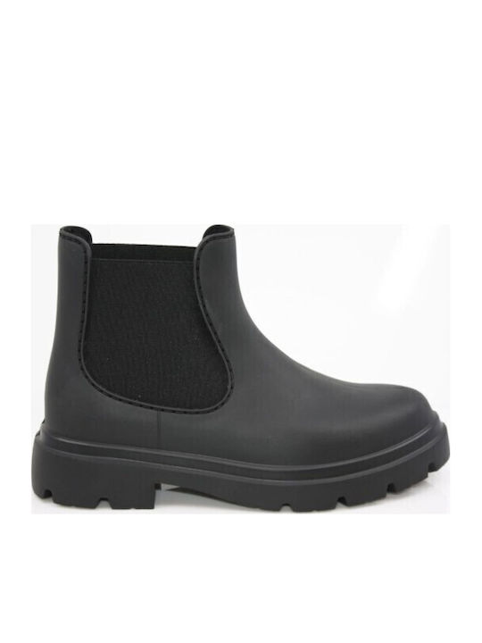 Ghete Chelsea De Piele Dama Negre