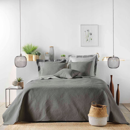 Douceur d'Intérieur Colombine Decke Übergröße 220x240cm Grau