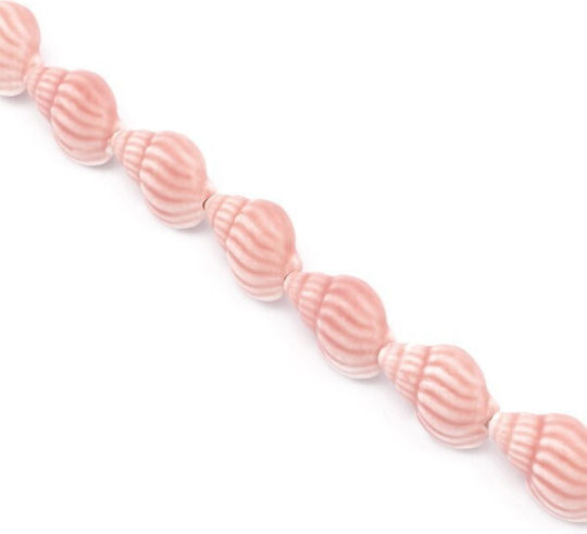 Coajă De Melc Ceramică 19x11mm 18 Bucăți/Rola Roz