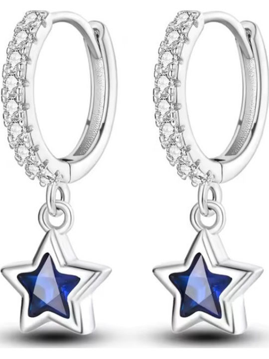 Amalfi Accessories Kinderohrringe Sterne aus Silber