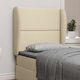 vidaXL Fabric Beige Bed Headboard 80cm