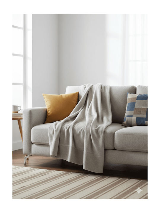 Serene Σετ Ριχτάρια 3τμχ Chenille Εκρού