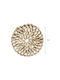 Round Wooden White Coasters 4 Pieces