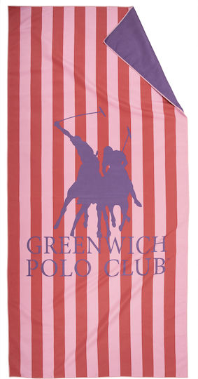 Greenwich Polo Club Microfiber Towel Body 280gr/m² Double-Sided Pink 170x80cm