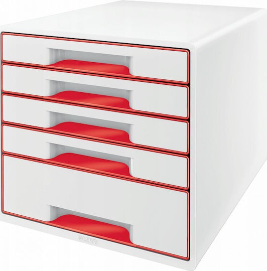 Leitz Desktop Drawer 5 Compartments White