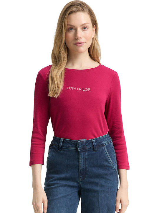 Tom Tailor Дамска Блуза Dark Pink