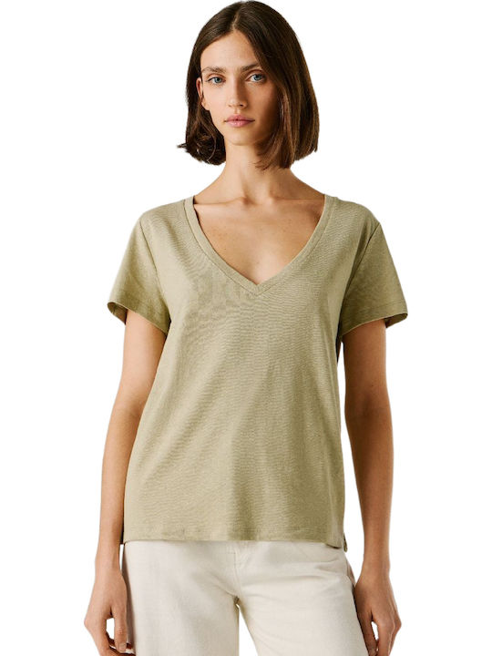 Pepe Jeans 'megan' Γυναικεία Μπλούζα Lt Khaki Gre