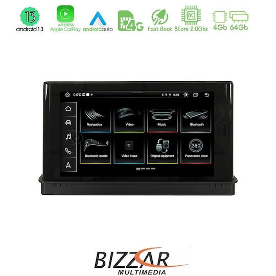 Bizzar Ηχοσύστημα Αυτοκινήτου για Audi A3 2013 – 2020 (Bluetooth/USB/AUX/WiFi/GPS/Apple-Carplay/Android-Auto/CD) με Οθόνη Αφής 7"