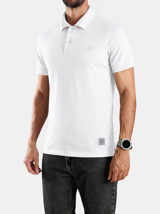 3Guys Polo Short Sleeve T-shirt White