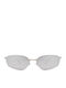 Salo Unisex Sonnenbrillen mit Silber Metallisch Rahmen und Silber Spiegel Gläser
