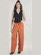 Lekeitio Break Women's Linen Trousers Orange