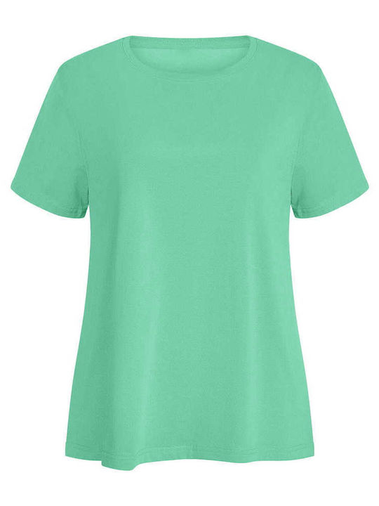 Celestino Τ-shirt Μονόχρωμο Loose Fit Aquamarine