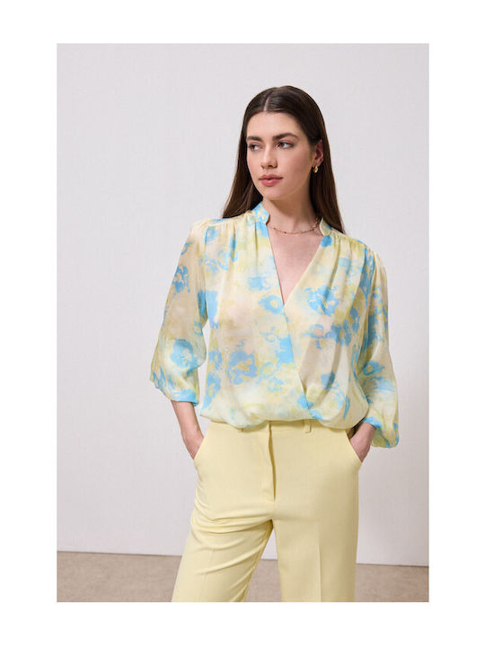 Enzzo Women's Blouse Sky Blue
