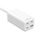 MediaRange GaN Charging Station with USB-A Port and 3 USB-C Ports 100W Power Delivery / Quick Charge 3.0 in White (MRMA124)