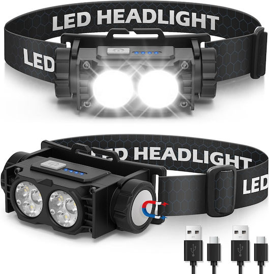 Lanternă LED Reîncărcabilă IPX5 cu Luminozitate Maximă 2000lm Set 2