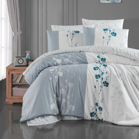 First Choice Σετ Διπλή 200x220cm Grey Camelia