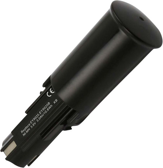 Avizar Battery Tool Panasonic Ey9025b Ey6225cq 3.6v Ni-mh 3000mah Black