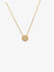 14K Gold Necklace Zircon Weight 1.10 Gr