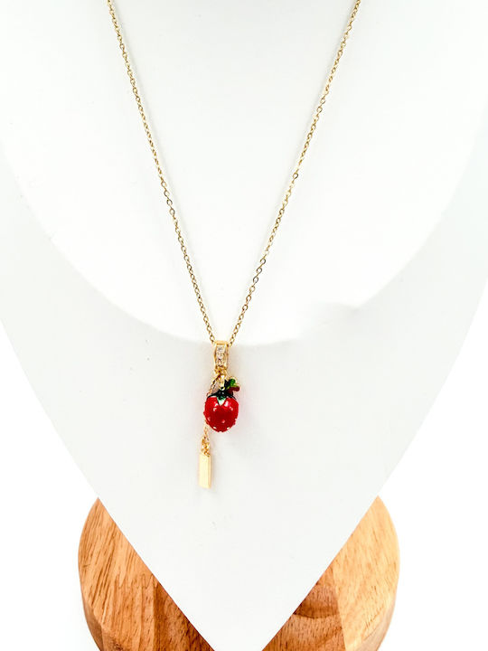 Irene Vilou Necklace From Gold Plated Steel